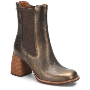 Kork-Ease Arline Chelsea Boot Metallic Bronze Heeled Size 8.5 NWOB